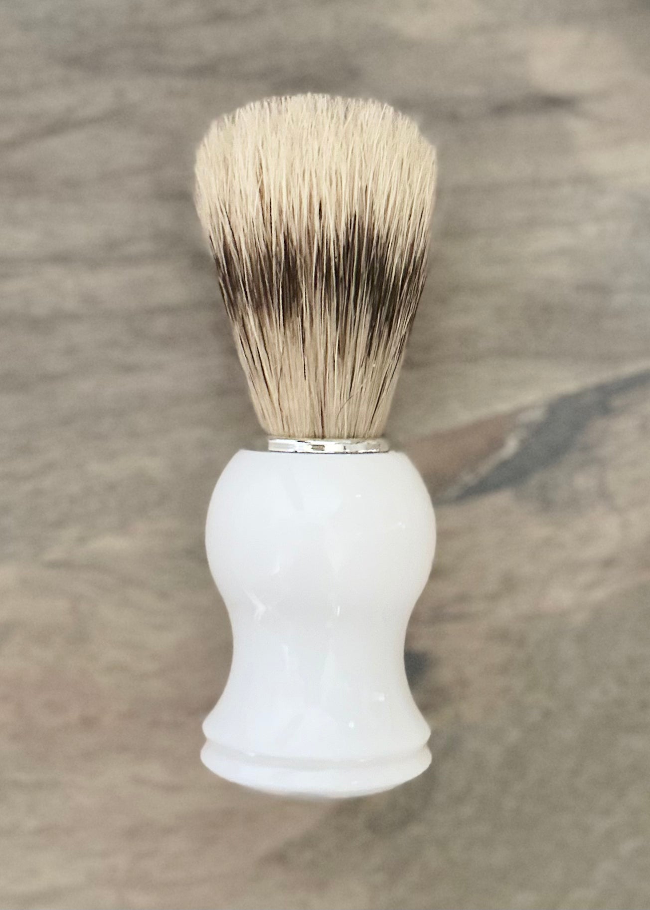 BOAR BRISTLE SHAVE BRUSH WHITE Lathered In Love LLC