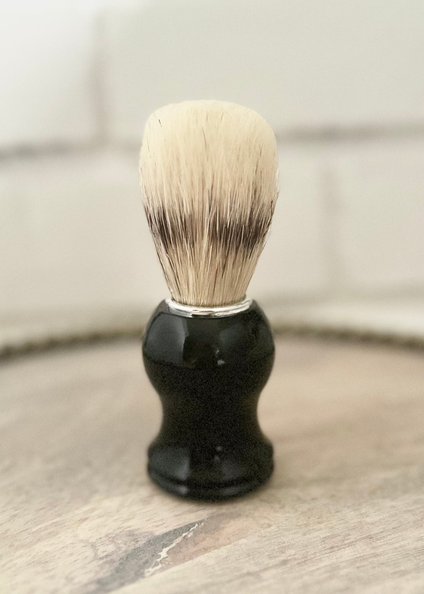 BOAR BRISTLE SHAVE BRUSH BLACK Lathered In Love LLC