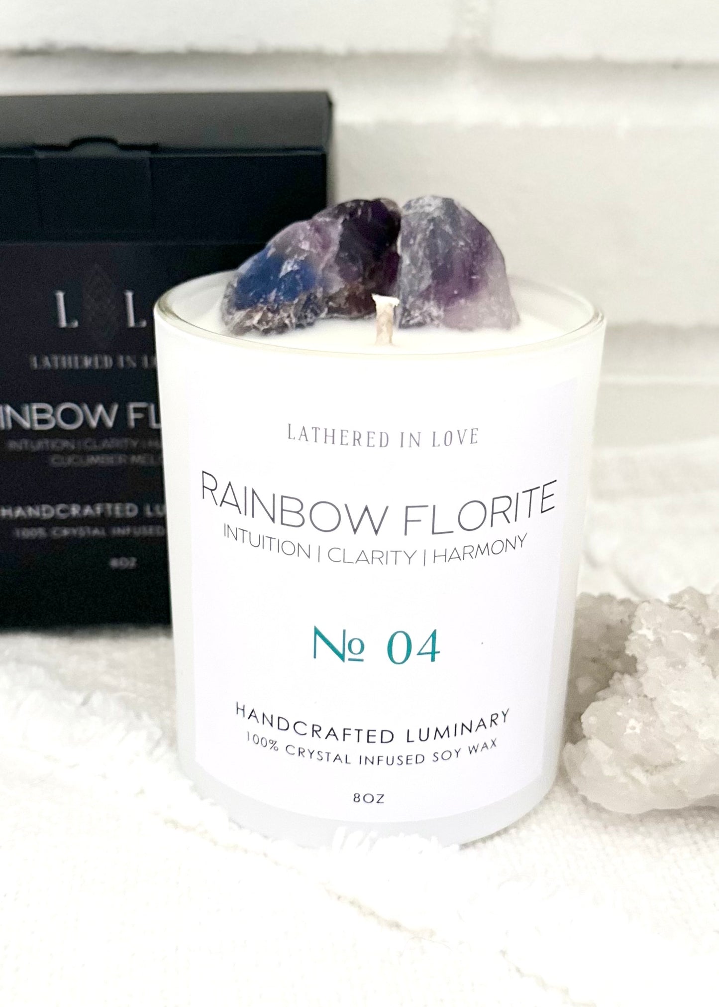 RAINBOW FLUORITE LUMINARY Lathered In Love LLC