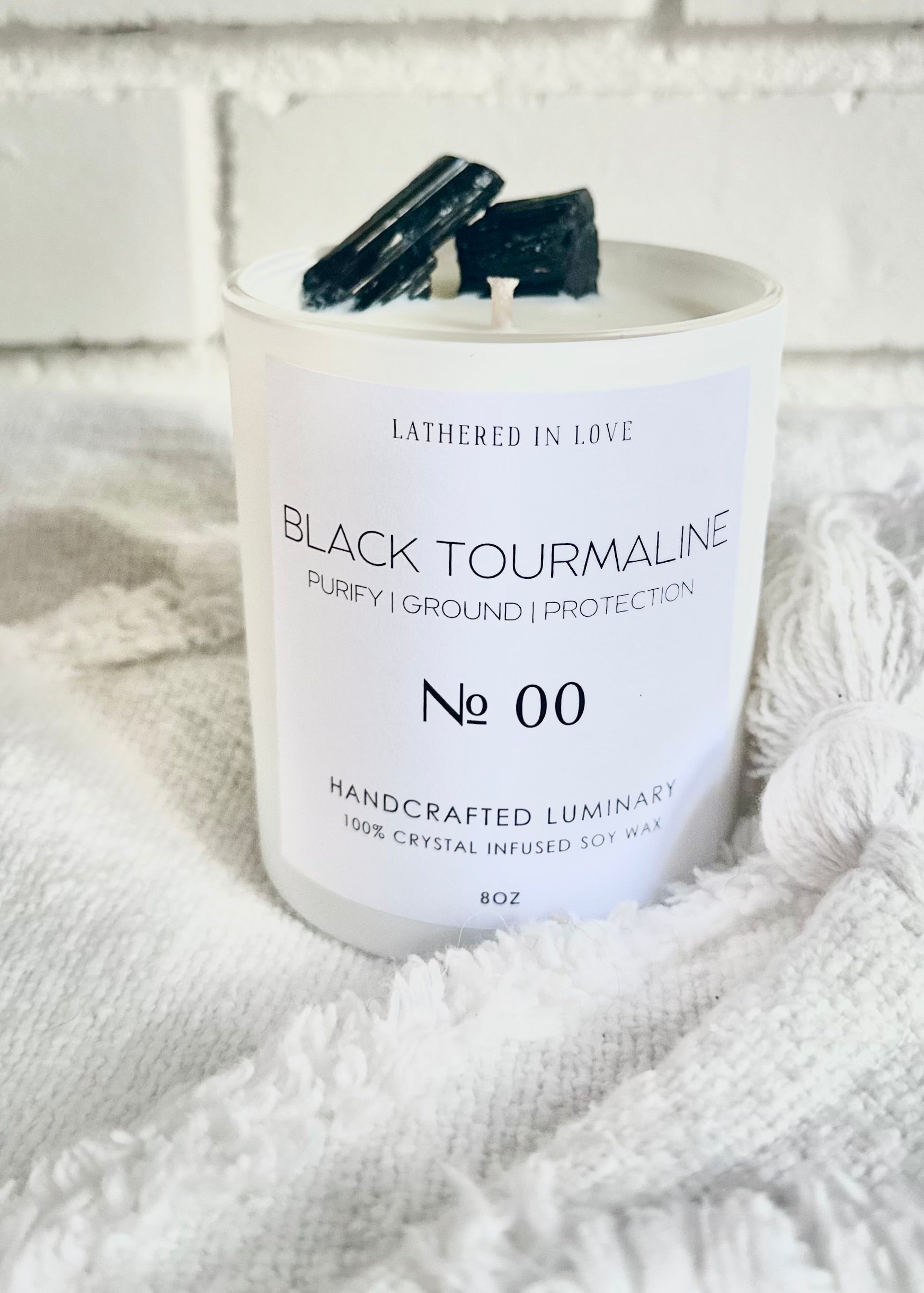 BLACK TOURMALINE LUMINARY Lathered In Love LLC