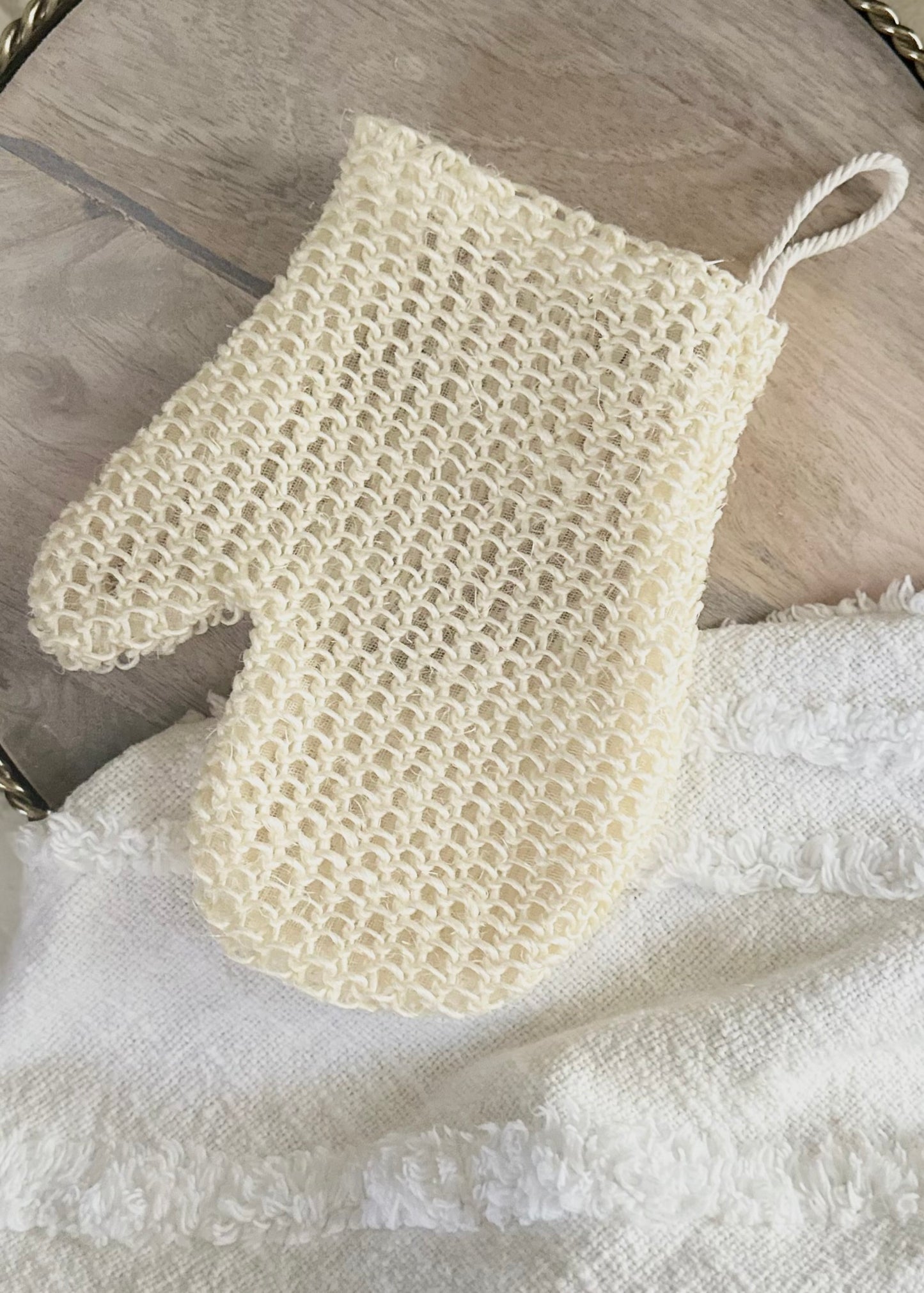 SISAL BATH MITT Lathered In Love LLC