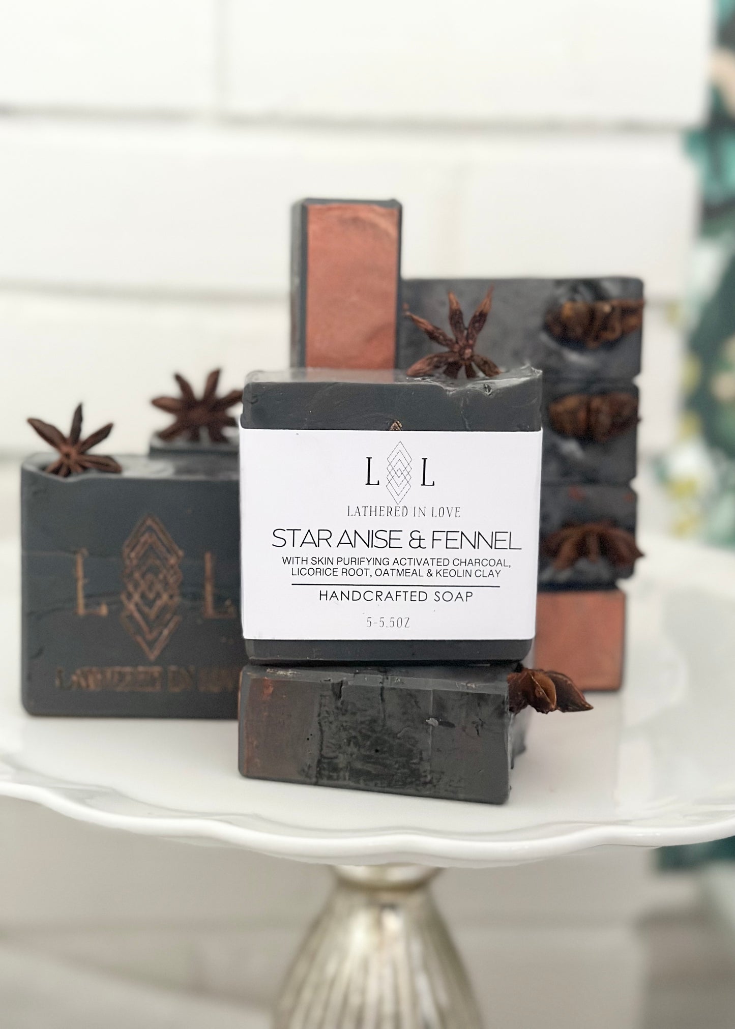 STAR ANISE & FENNEL SOAP SLICE (SKIN PURIFYING) Lathered In Love LLC